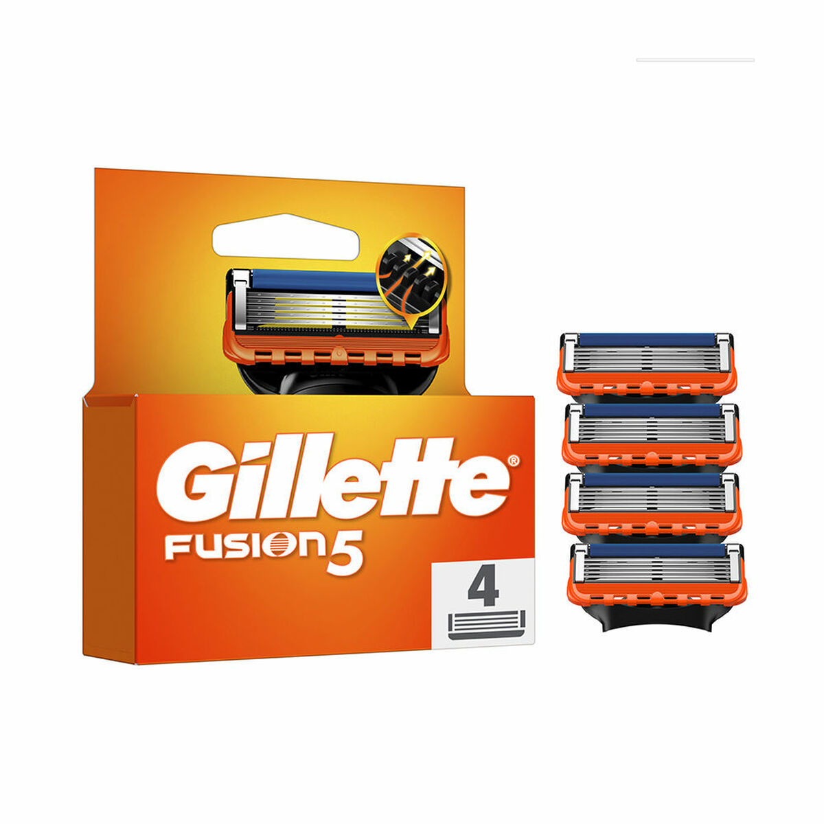 Reposição de Lâminas de Barbear Gillette fusion5 4 Peças (4)