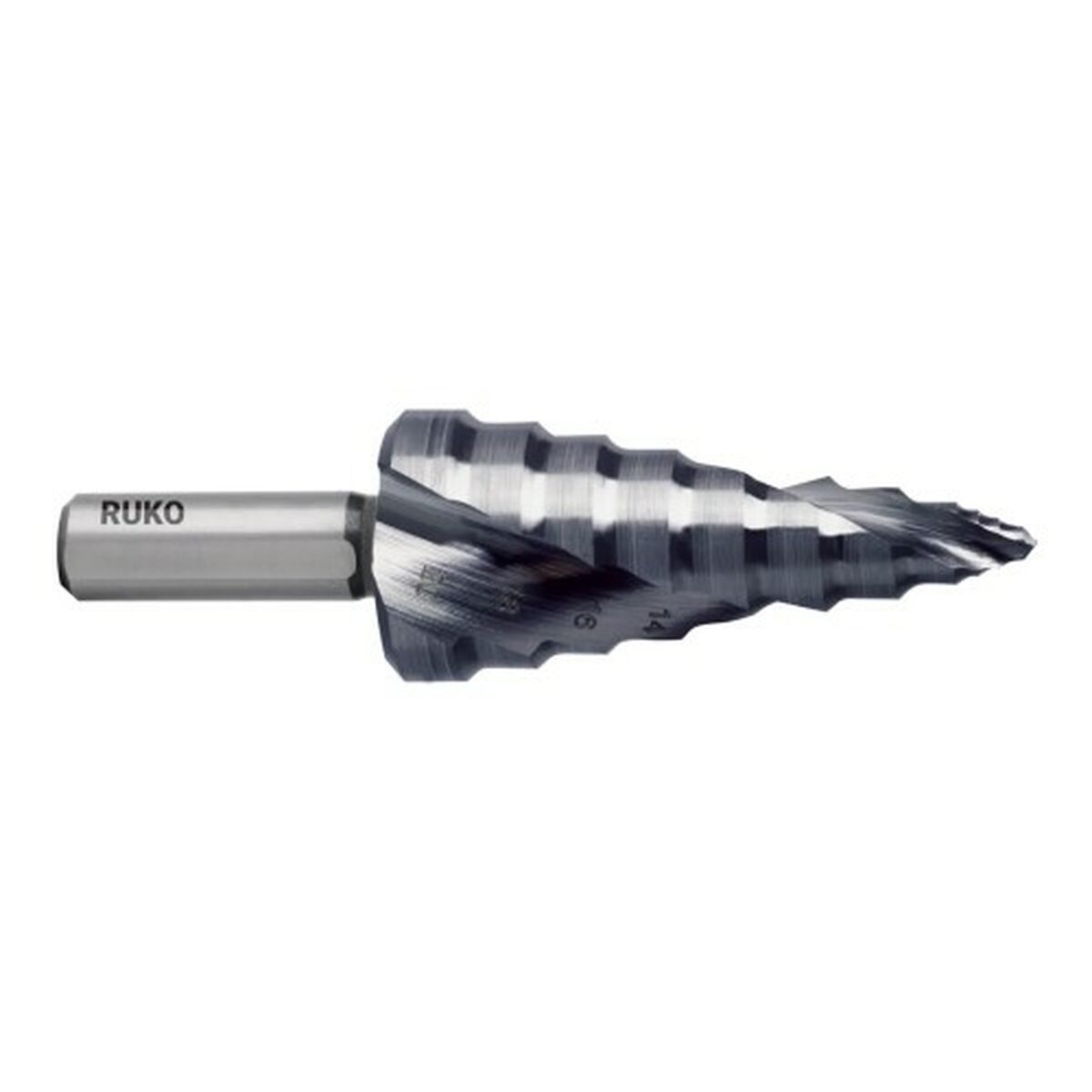 Broca escalonada RUKO 101651P 6 mm 9 mm 12 mm 20 mm 70 mm
