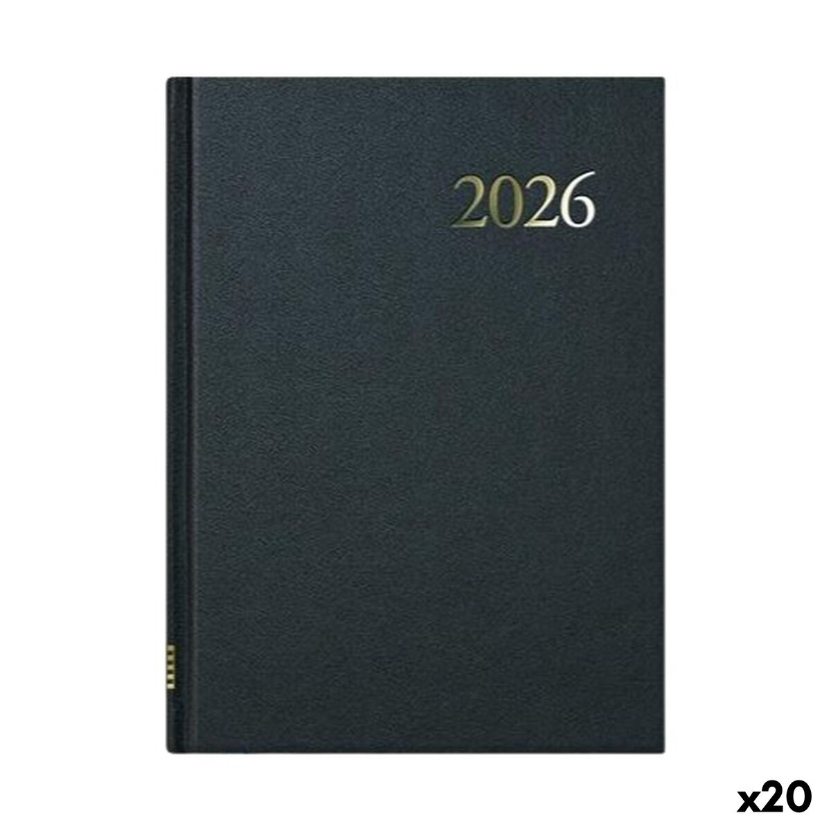 Agenda DOHE SEGOVIA Preto 14 x 20 cm 2026 (20 Unidades)