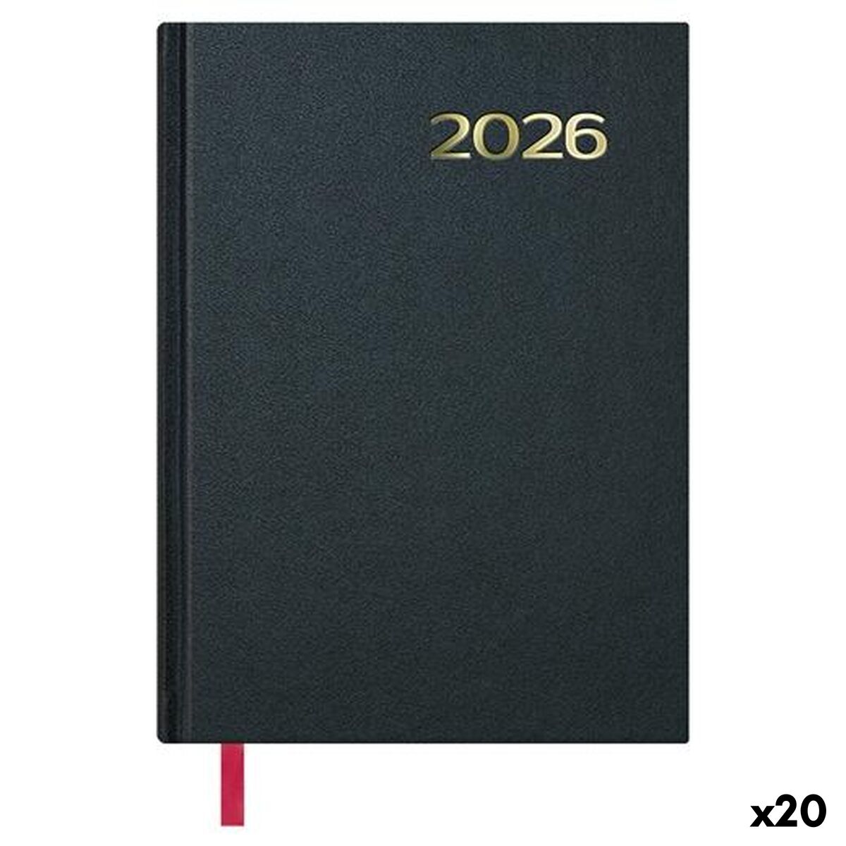 Agenda DOHE SÍNTEX Preto 14 x 20 cm 2026 (20 Unidades)