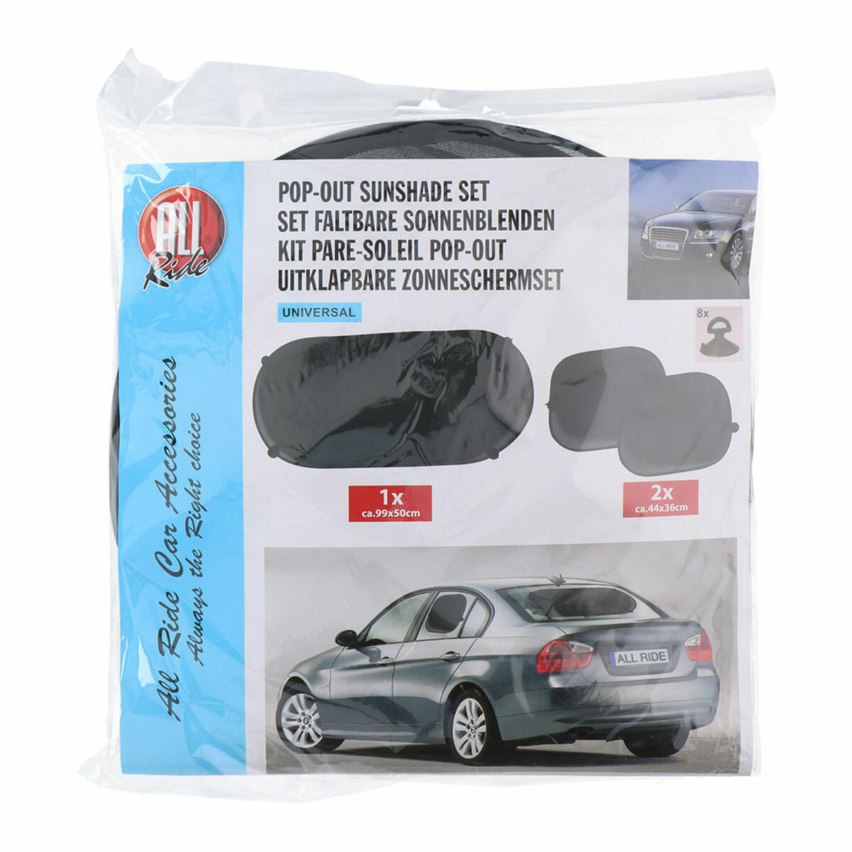Conjunto de chapéus de sol All Ride 44 x 36 cm 99 X 50 CM Retangular (2 Unidades)