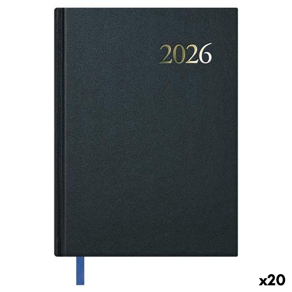 Agenda DOHE SEGOVIA Preto 14 x 20 cm 2026 (20 Unidades)