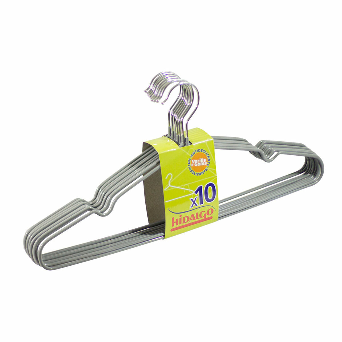 Cabides Hidalgo Multicolor Metal Silicone 10 Peças
