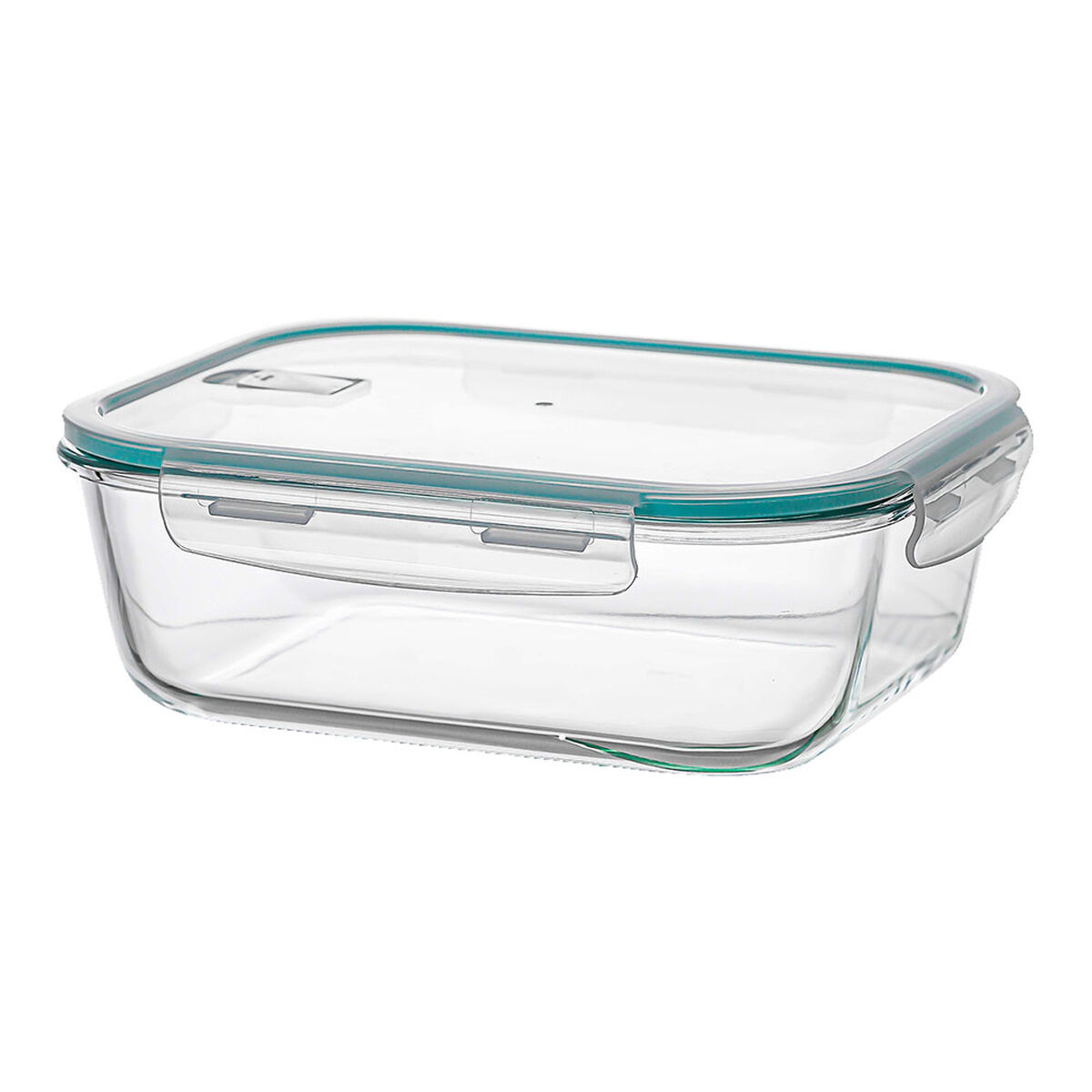 Lancheira Ovenza Retangular Transparente Silicone Vidro de Borosilicato 2,25 L