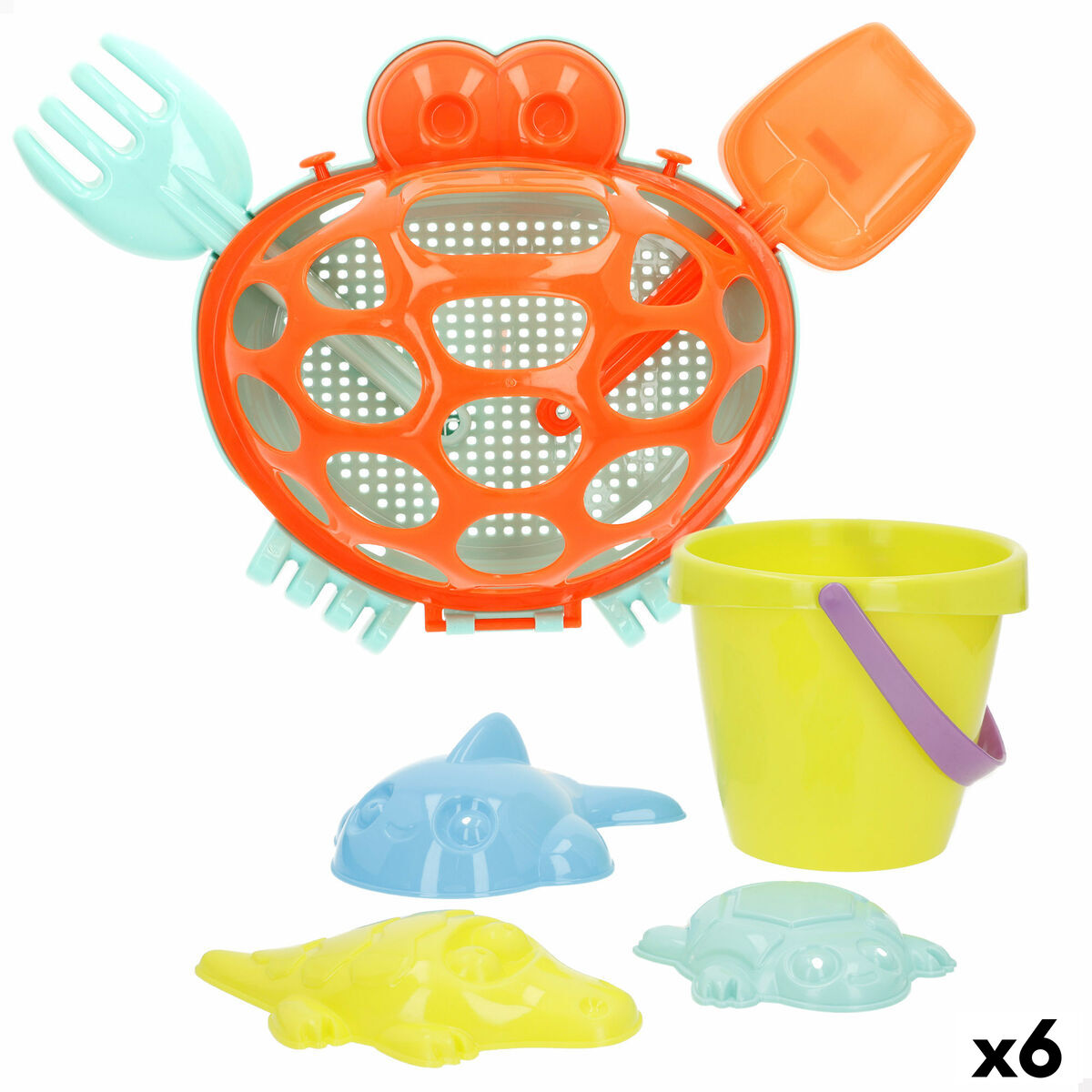 Conjunto de brinquedos de praia Colorbaby 48 X 16 X 32 CM (6 Unidades)