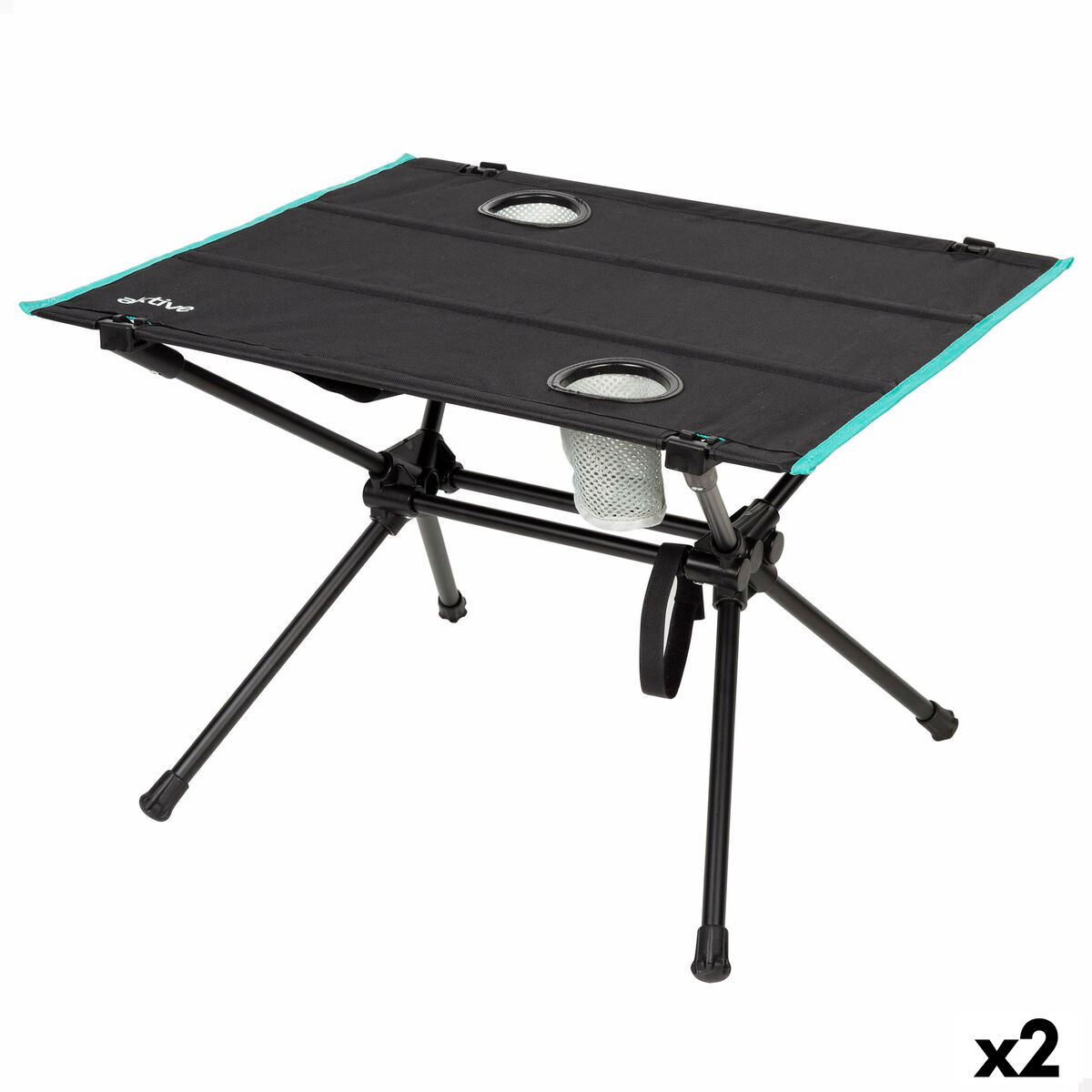 Mesa Dobrável Aktive 63 X 42 X 56 CM (2 Unidades)