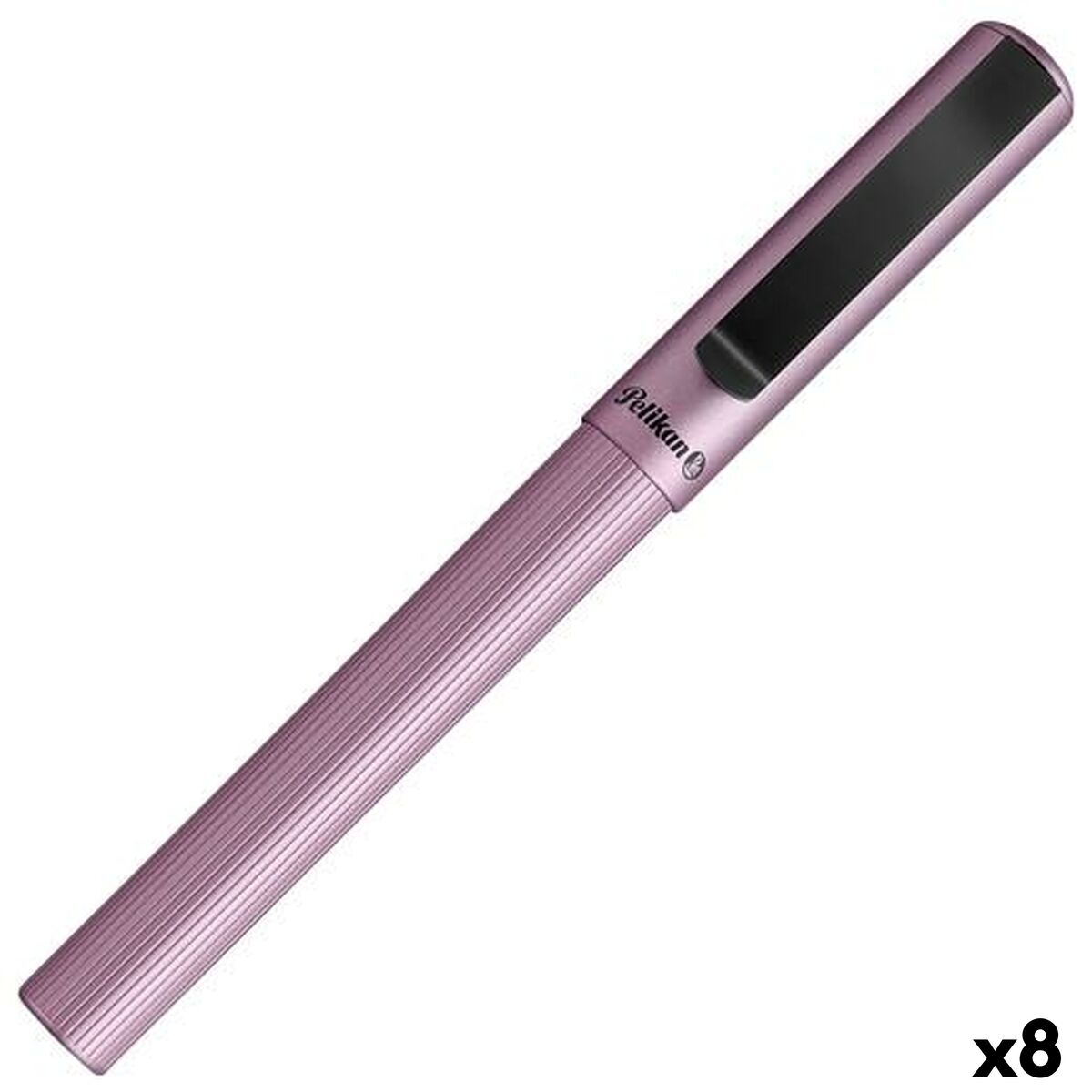 Caneta Roller Pelikan PIÑA COLADA Malva 0,7 mm (8 Unidades)