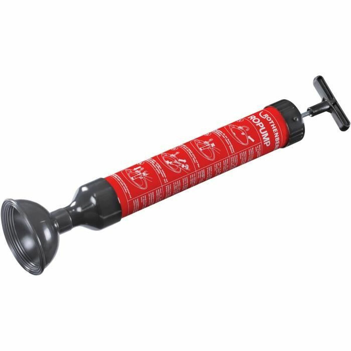 Desentupidor Rothenberger ROPOMPE I Preto Vermelho Plástico