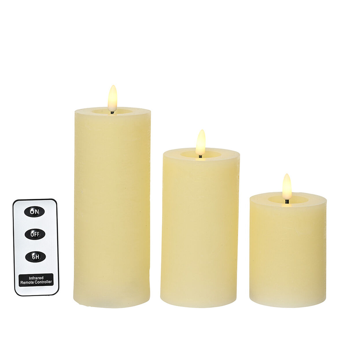 Vela Lumineo Creme Ø 7 x 19 cm