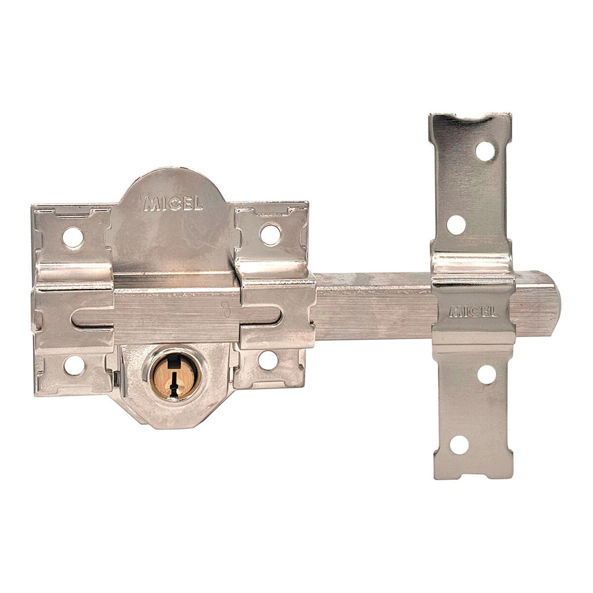 Ferrolho de segurança Micel crr09 86l/50 Aço Níquel 50 mm Sobrepor