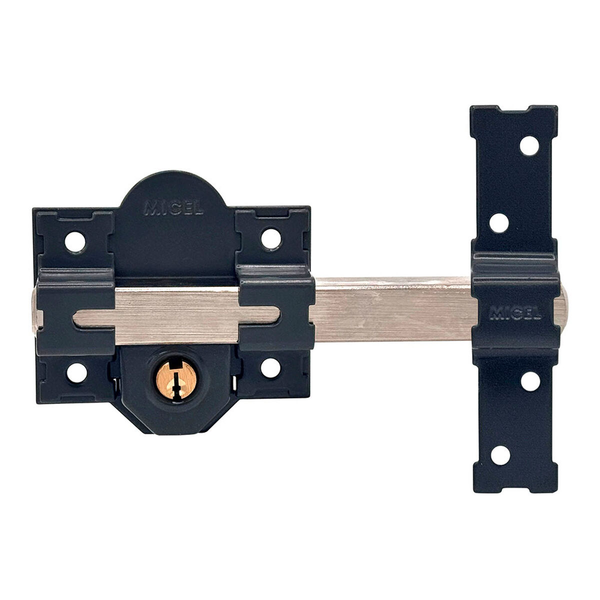 Ferrolho de segurança Micel crr09 86l/50 Aço Cinzento 50 mm Sobrepor