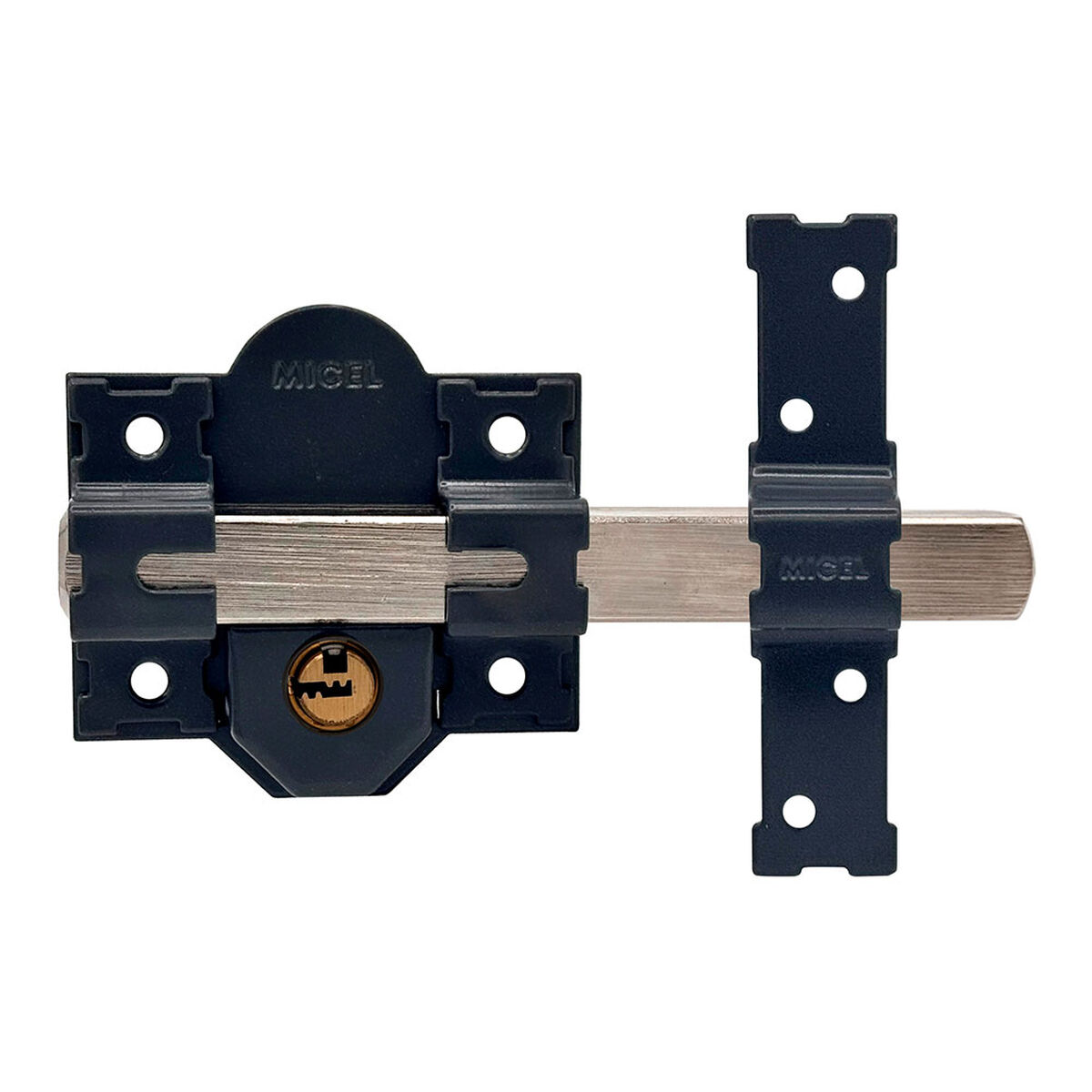 Ferrolho de segurança Micel crr11 86l/50 mm Aço Cinzento 50 mm Sobrepor