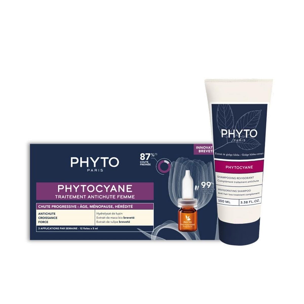 Conjunto de Cabeleireiro Phyto Paris PHYTOCYANE 2 Peças