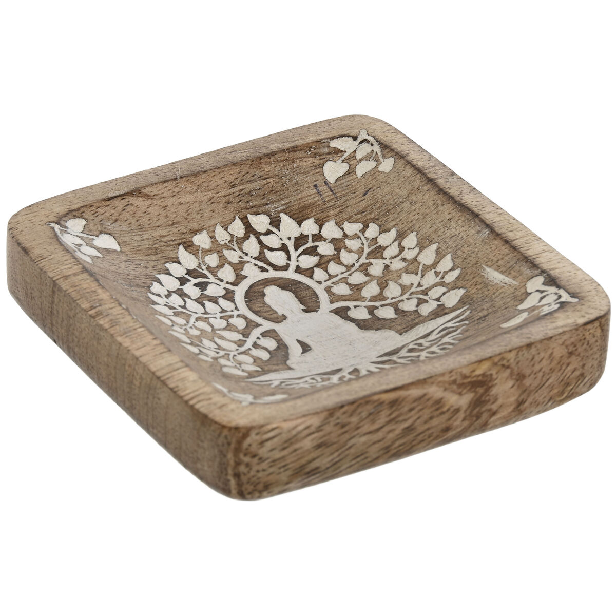 Tabuleiro de Bolso Home ESPRIT Branco Natural