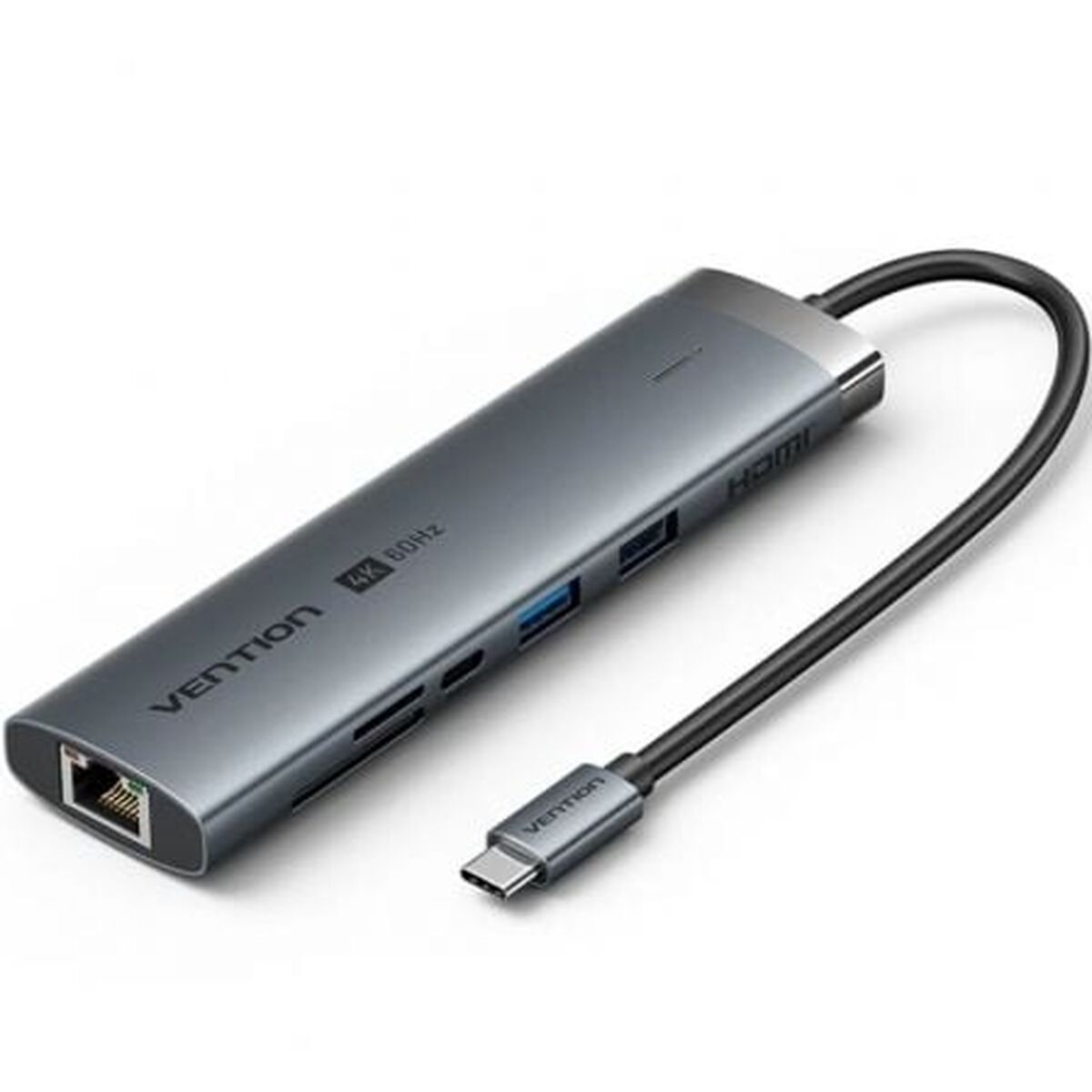 Hub USB Vention TGVHB Cinzento