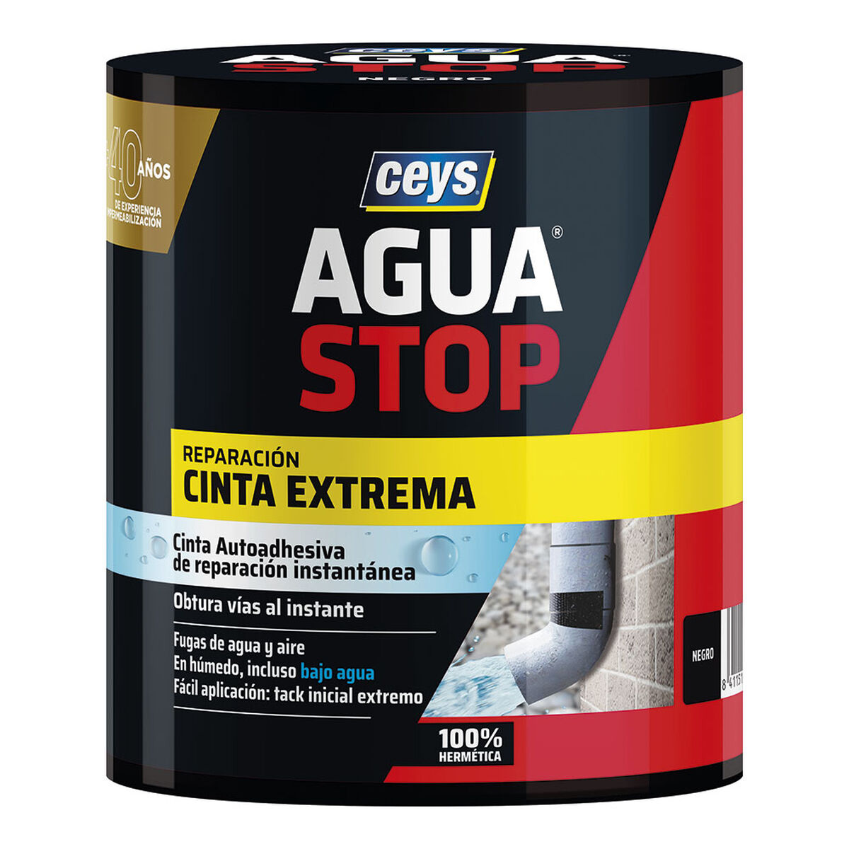 Fita isoladora Ceys Preto Plástico