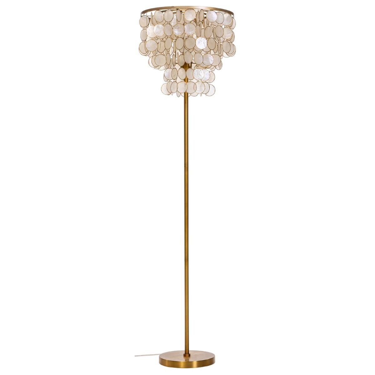 Luminária de chão Home ESPRIT Bege Dourado 220 V 40 x 40 x 153 cm