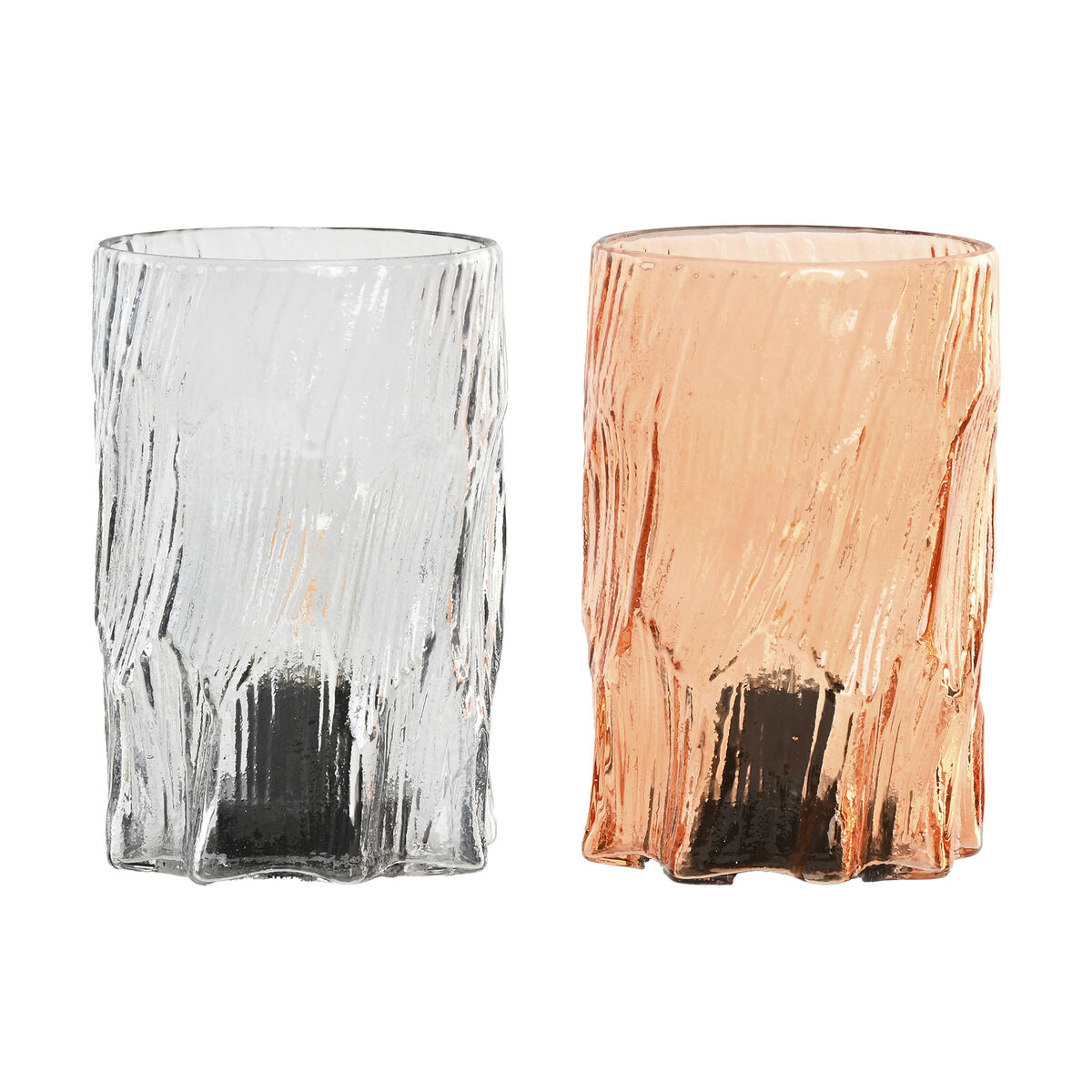 Decoração luminosa Home ESPRIT Cristal Urbana 10 x 10 x 16 cm (2 Unidades)