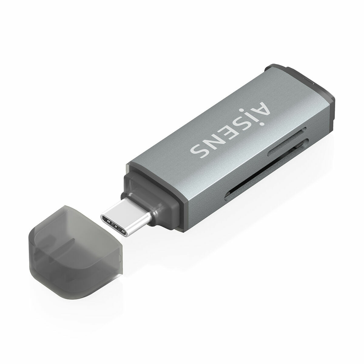 Leitor de Cartões Aisens ASCR-2C10-GR Cinzento