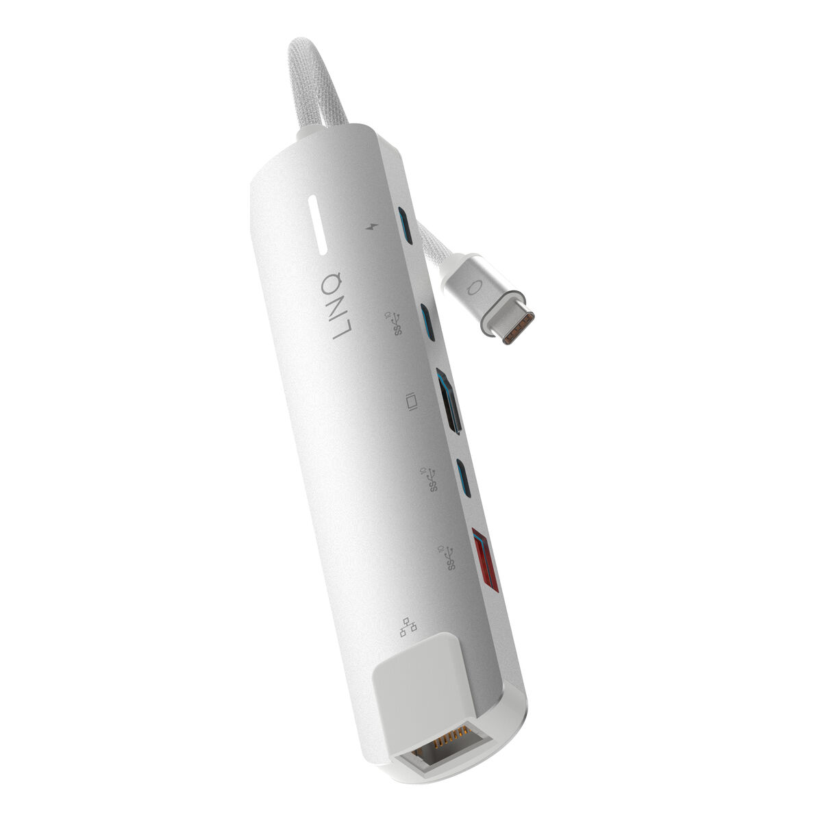 Hub USB Linq Byelements LQ49061 Branco Cinzento