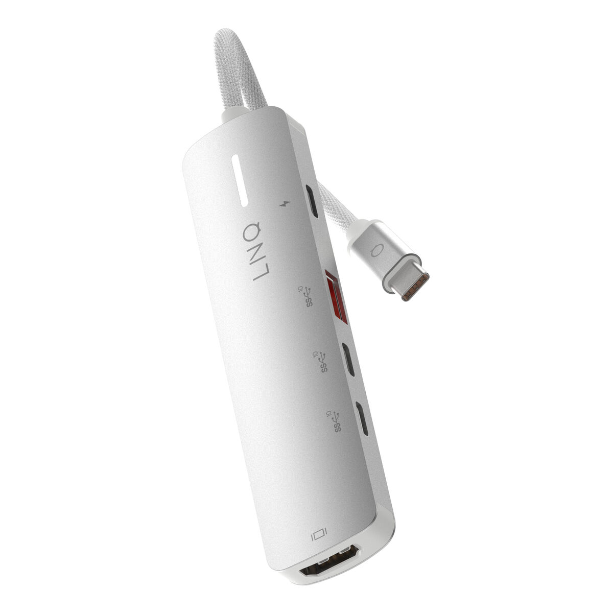 Hub USB Linq Byelements LQ49051 Branco Cinzento