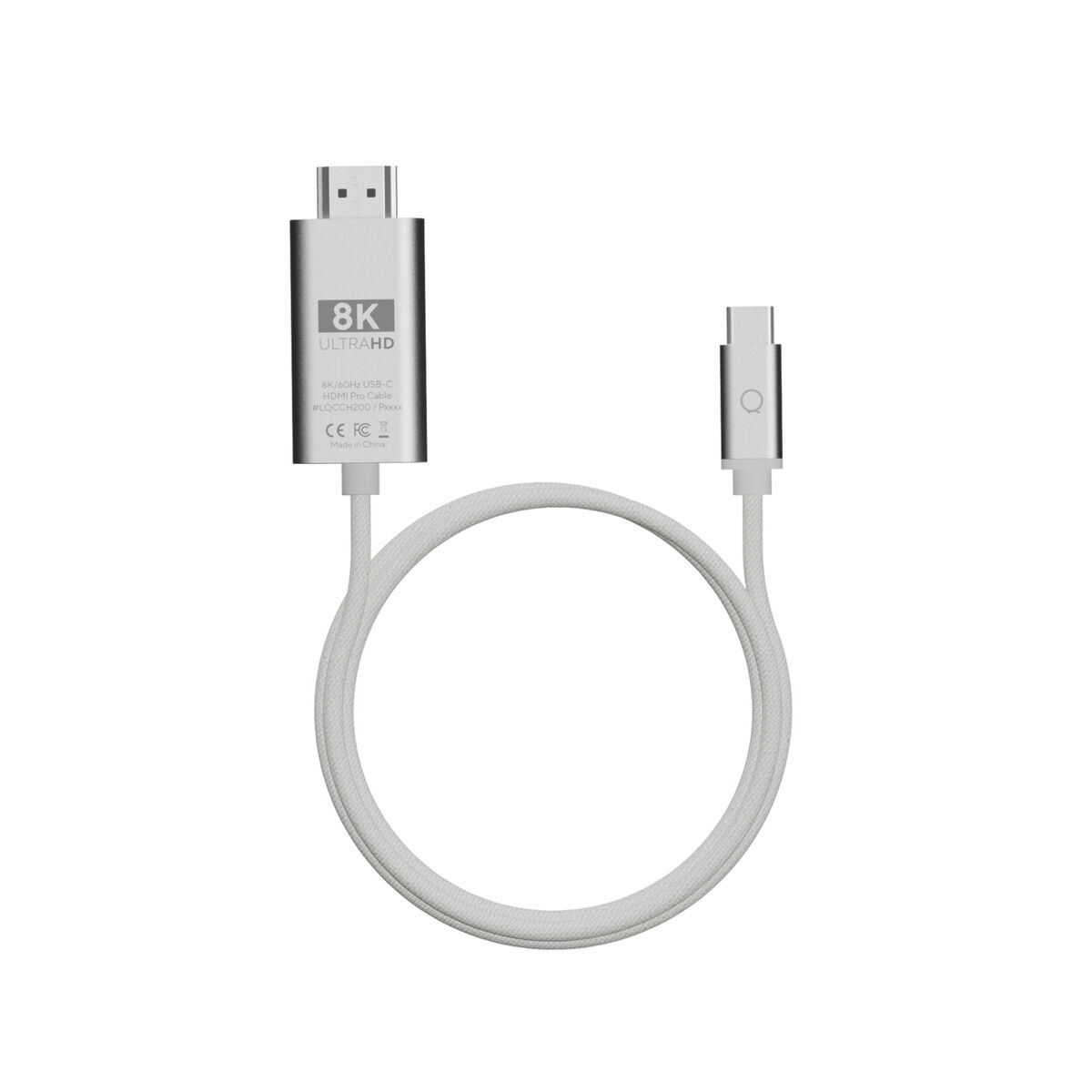 Cabo USB Linq Byelements LQCCH200 Cinzento 2 m