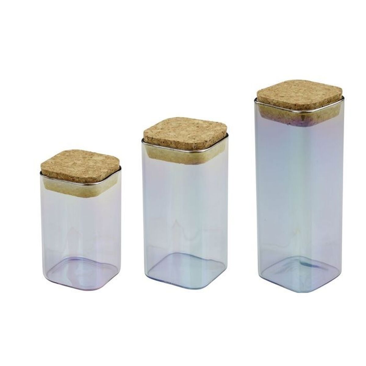 Conjunto de 3 Potes Fackelmann Tasty Green Verde 450 ml 3 Peças