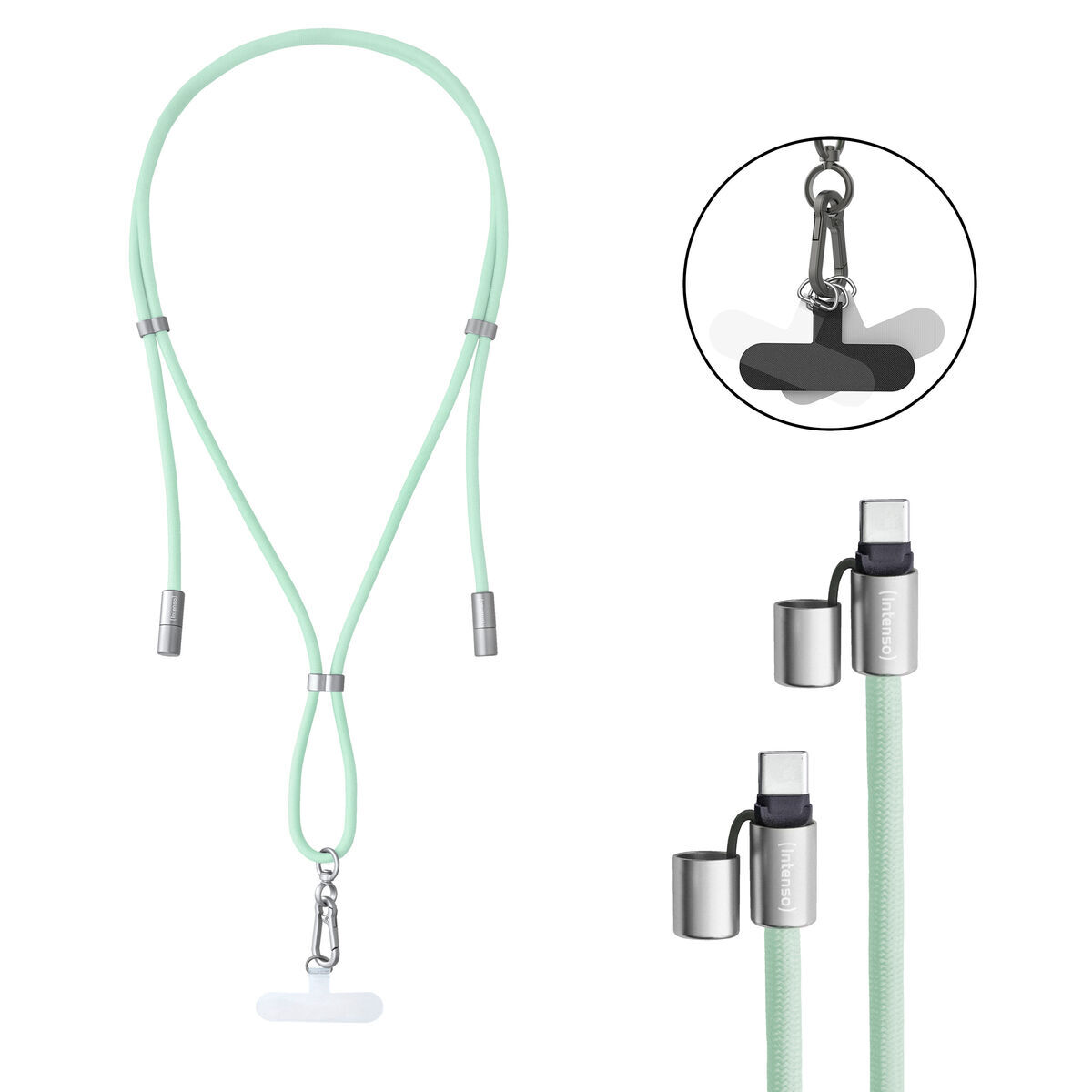 Cabo USB-C INTENSO 7991007 Verde