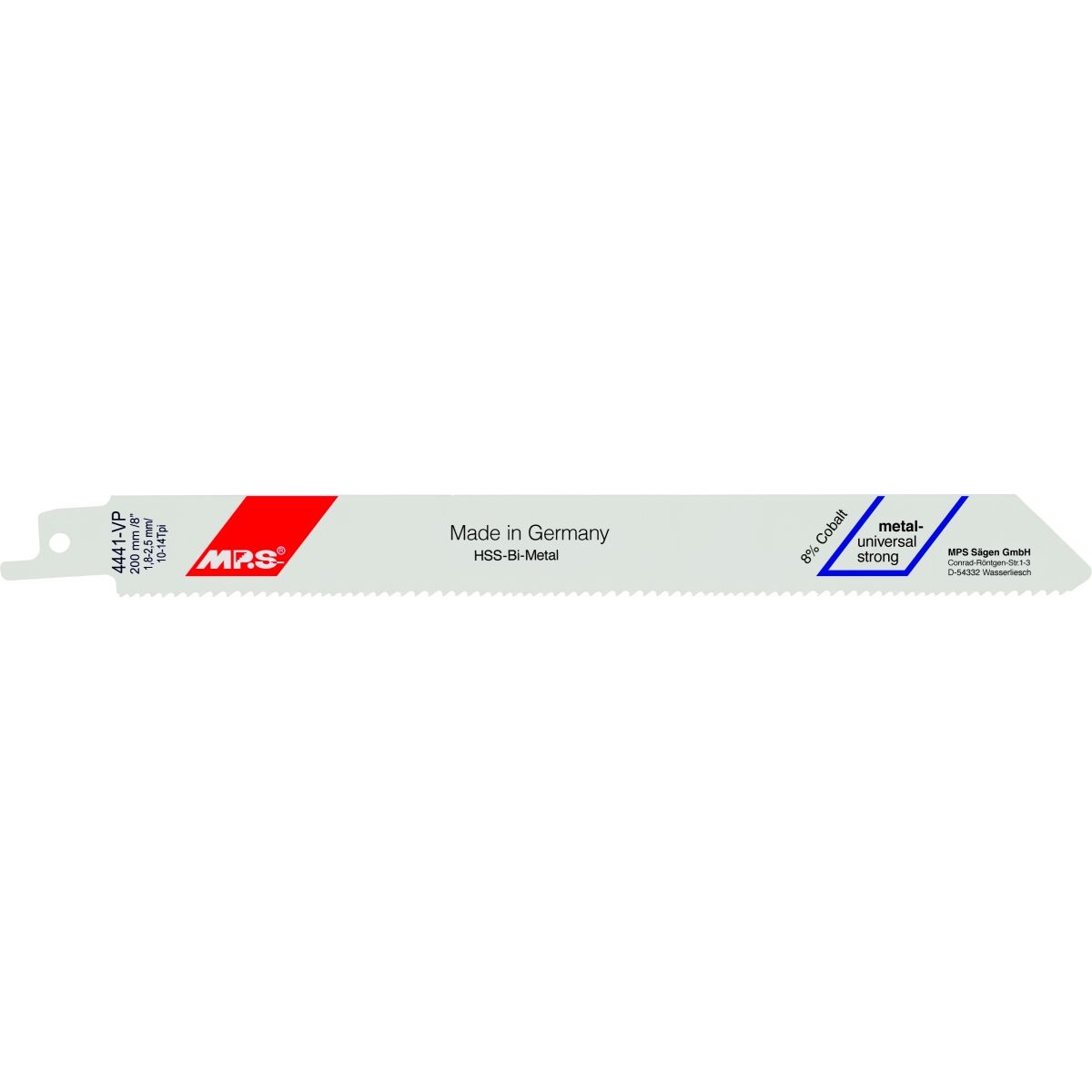 Lâmina de Serra MP.S 4441-VP 10 tpi 14 tpi Serra de Sabre 5 Unidades