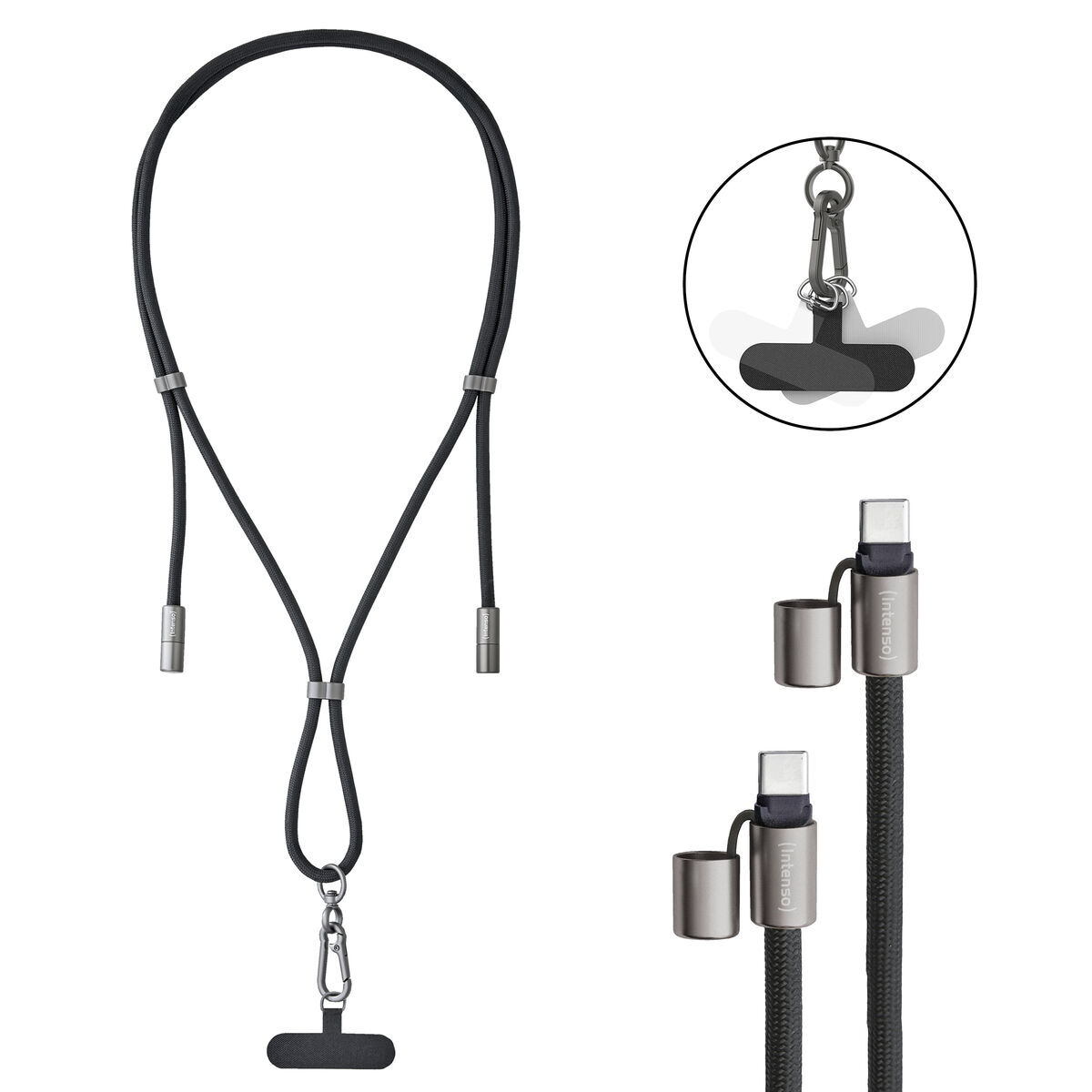 Cabo USB-C INTENSO 7344031 Preto