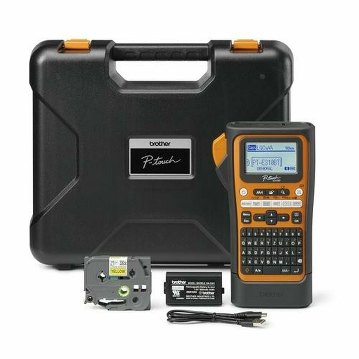 Máquina Rotuladora Elétrica Portátil Brother PTE310BTVP 180 x 180 dpi