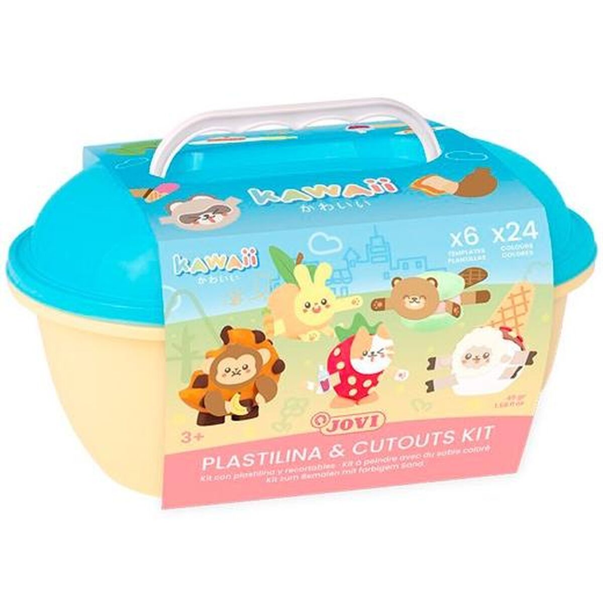 Jogo de Plasticina Jovi KAWAII Multicolor