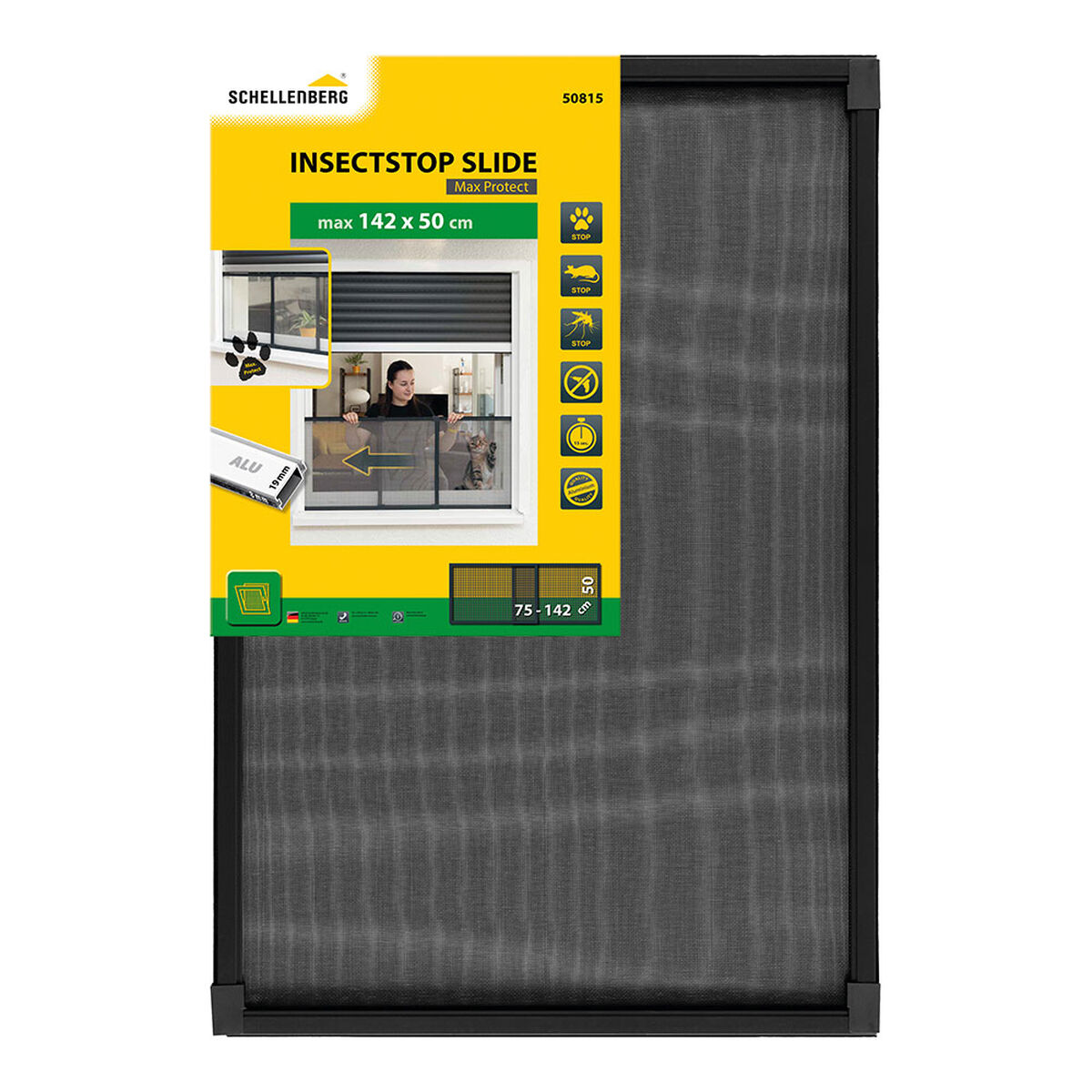 Mosquiteiro Schellenberg Antracite 50 x 75-142 cm