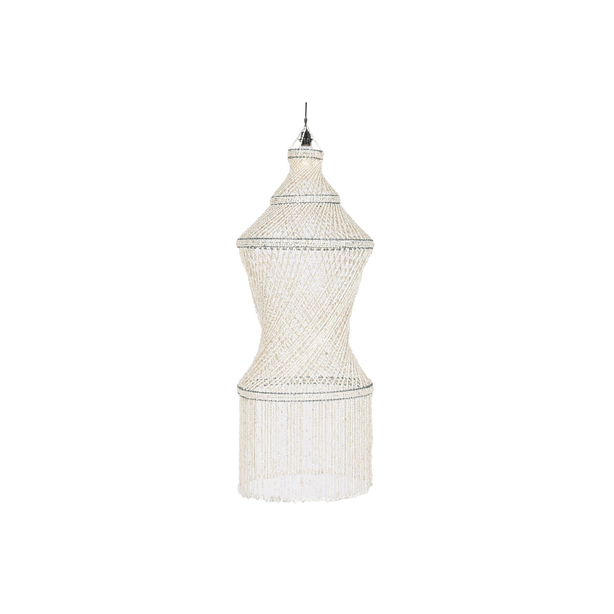 Candeeiro de teto Home ESPRIT Branco Conchas 50 W 52 X 52 X 140 CM