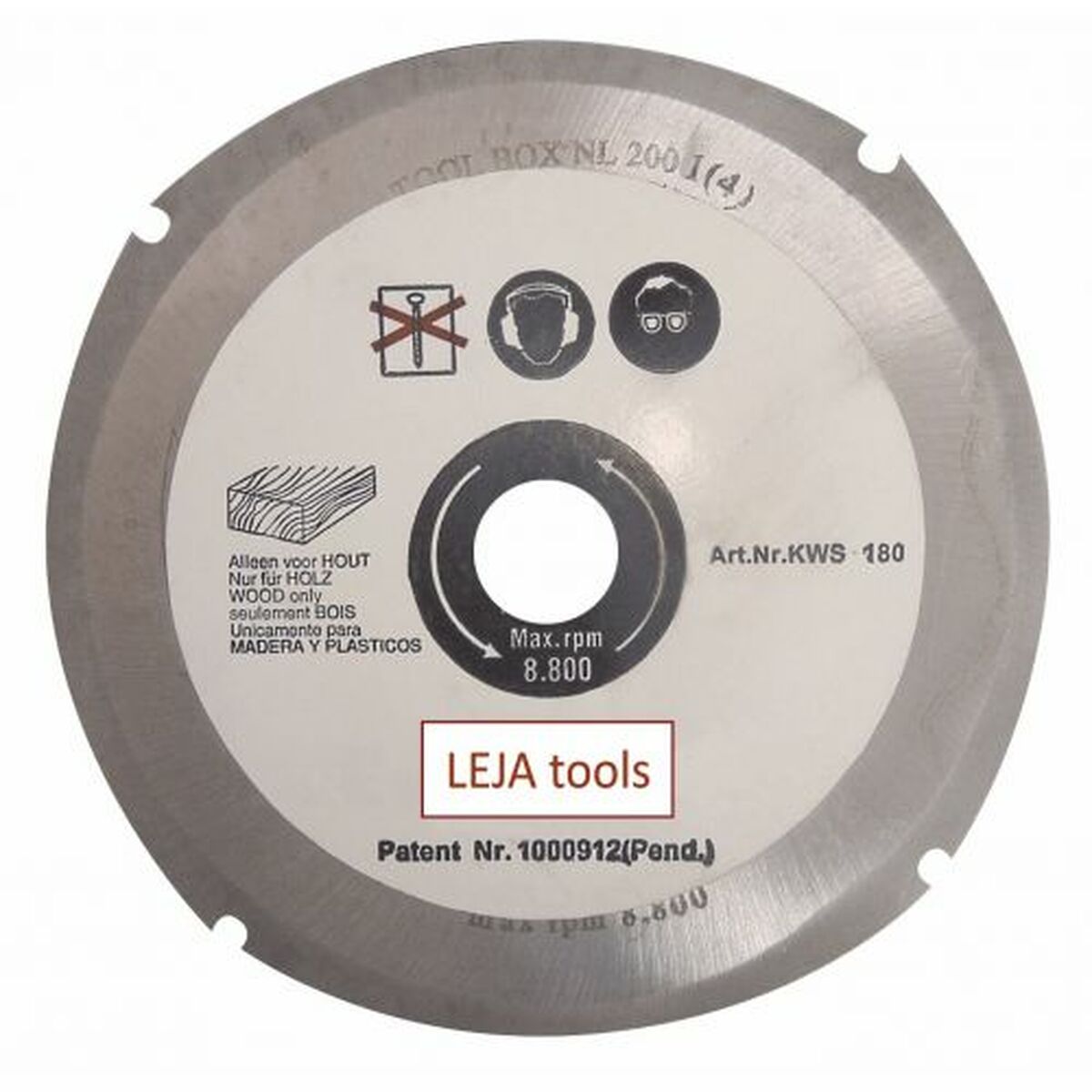 Disco de corte fresador para esmerilhadeiras angulares LEJA Tools 180 mm 22,2 mm