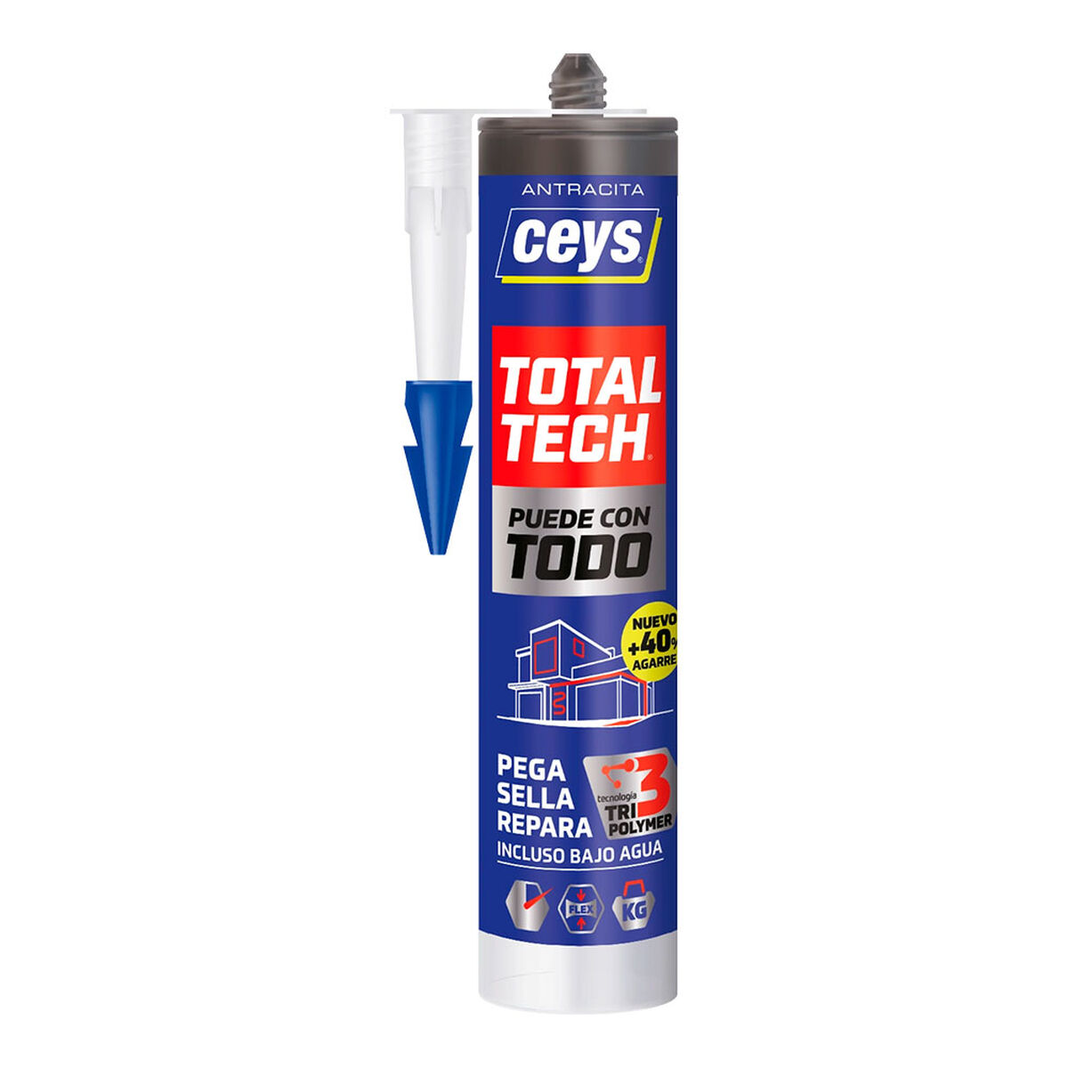 Selador/Adesivo Ceys total tech Antracite 290 ml