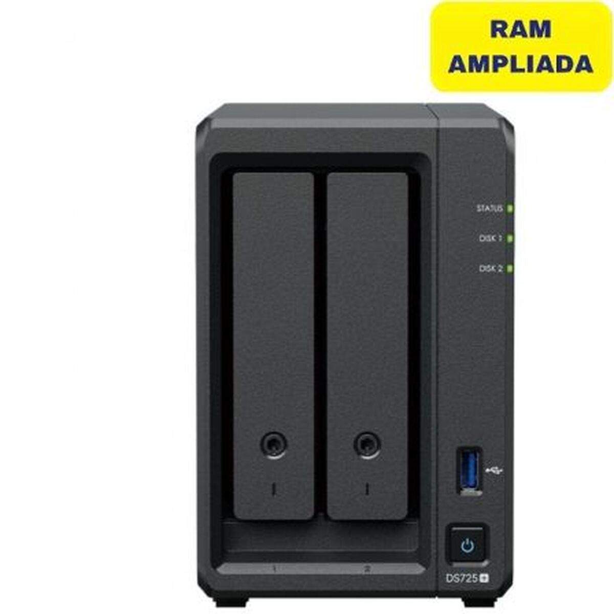 Armazenamanto em Rede NAS Synology DS725+/16G Preto Quad Core