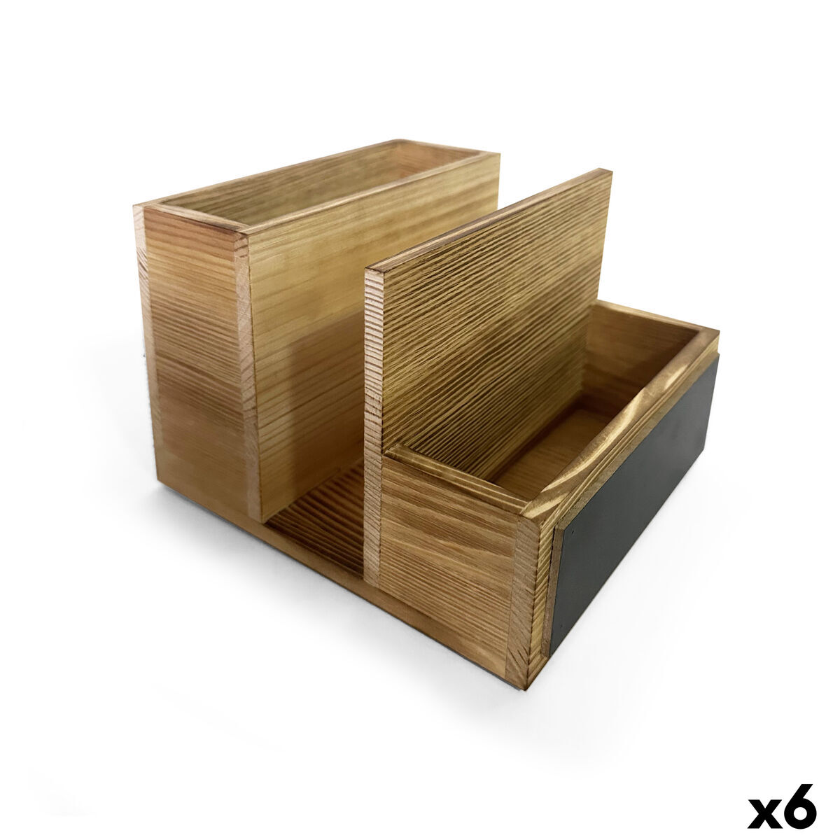 Organizador Multiusos My Bar Madeira 14,5 x 18 x 12 cm (6 Unidades)