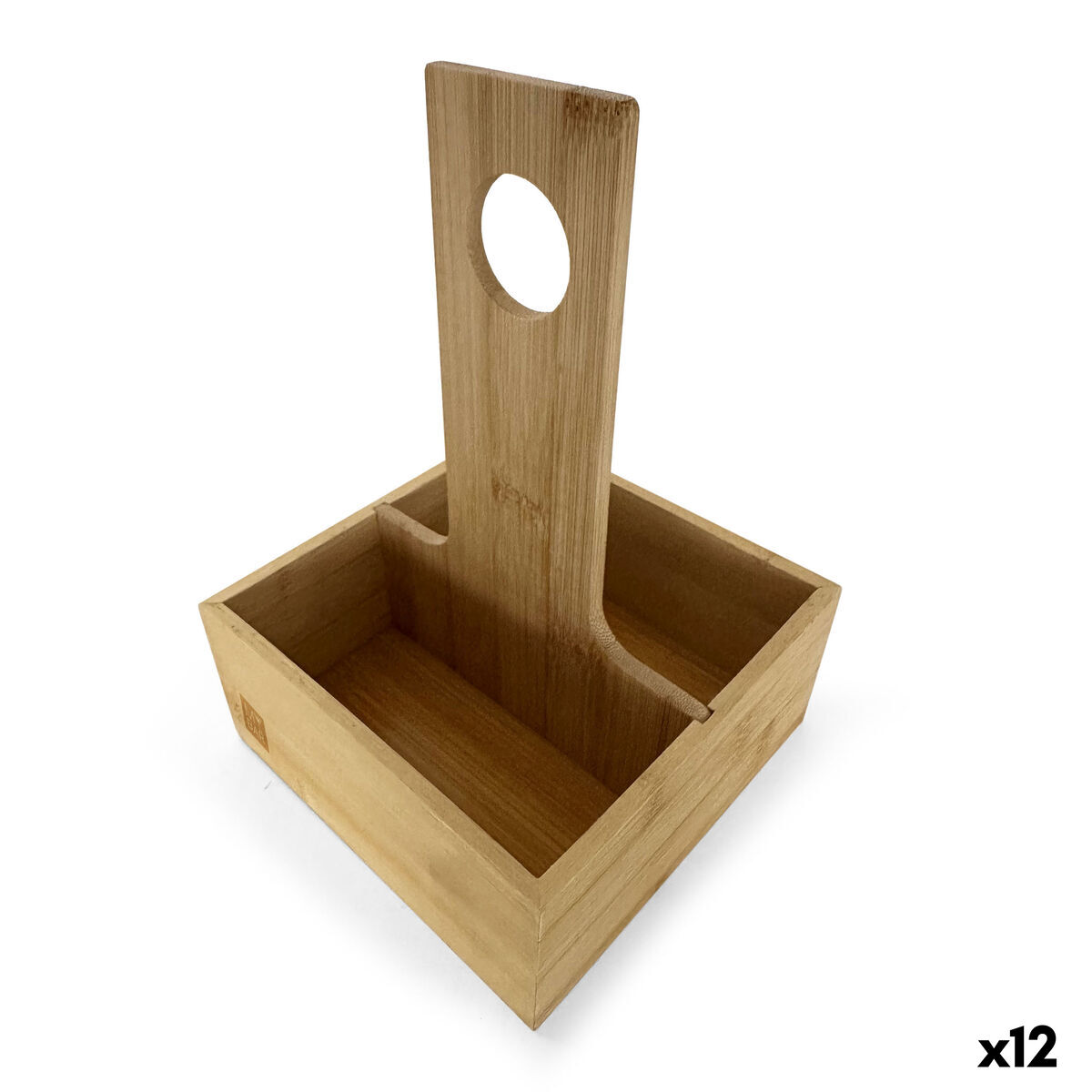 Suporte para Especiarias de Bambu My Bar Bambu 15 x 15 x 22 cm (12 Unidades)