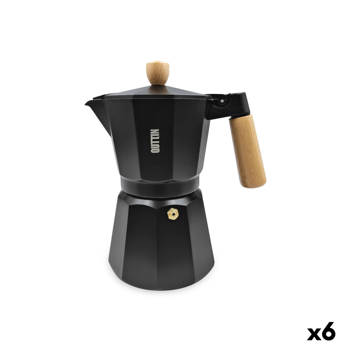 Cafeteira Italiana Quttin Alumínio 0,45 L (6 Unidades)