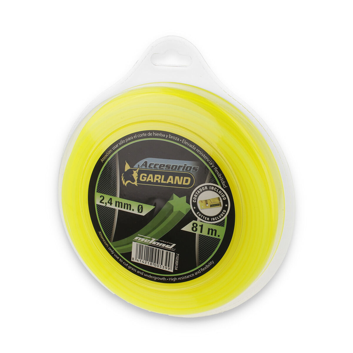 Fio para corte Garland 81 m 2,4 mm