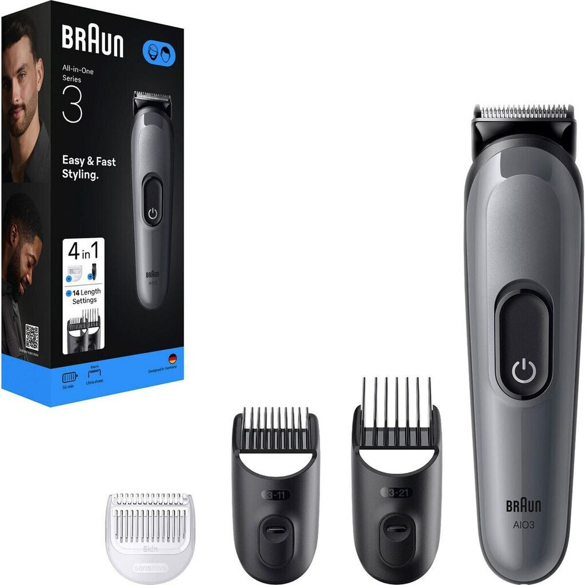 Máquina de depilação corporal Braun S3 GROCERY AIO3500