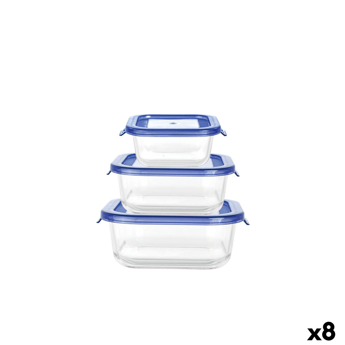 Conjunto de Lancheiras Inde Soul 0,8 L 3 Peças (8 Unidades)