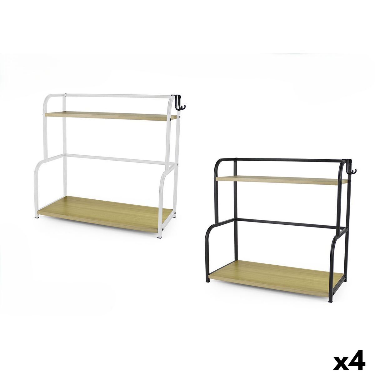 Estantes Confortime Madeira Metal 44,5 x 20 x 41,5 cm (4 Unidades)