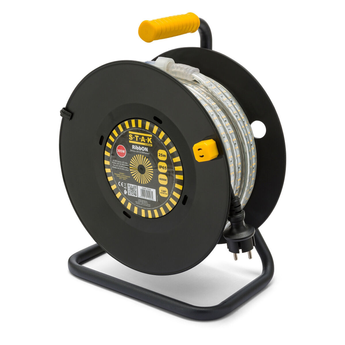 Tiras LED Velamp 4000 K Preto Transparente