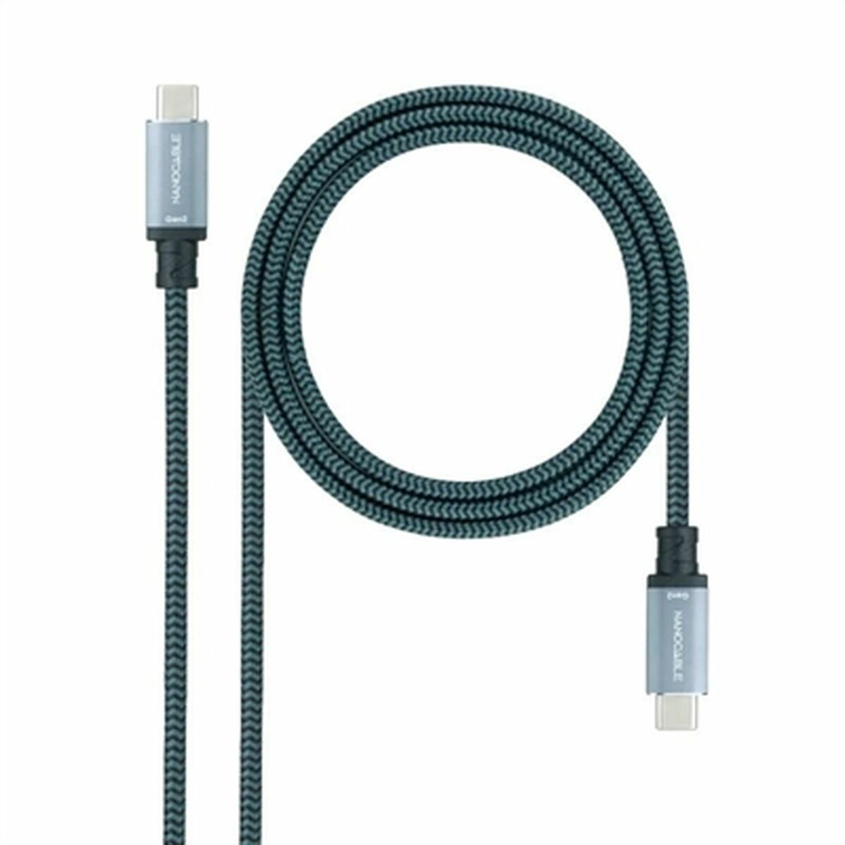 Cabo USB-C NANOCABLE 10.01.4103-COMB Preto Cinzento 3 m