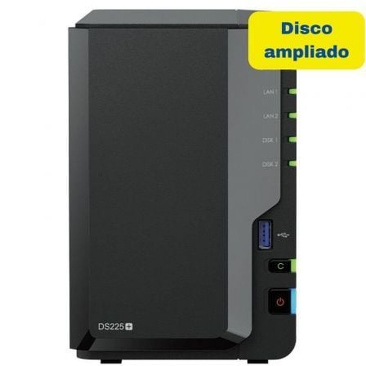 Armazenamanto em Rede NAS Synology DS225+ 8TB Preto Realtek RTD1296
