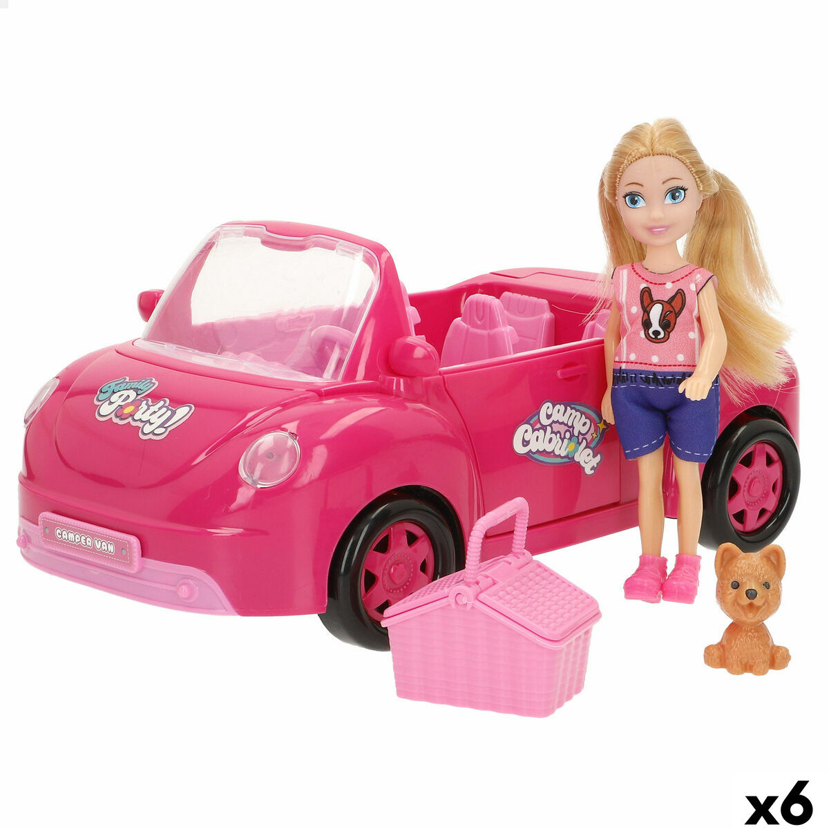Boneca Colorbaby 2,6 x 11 x 14 cm (6 Unidades)