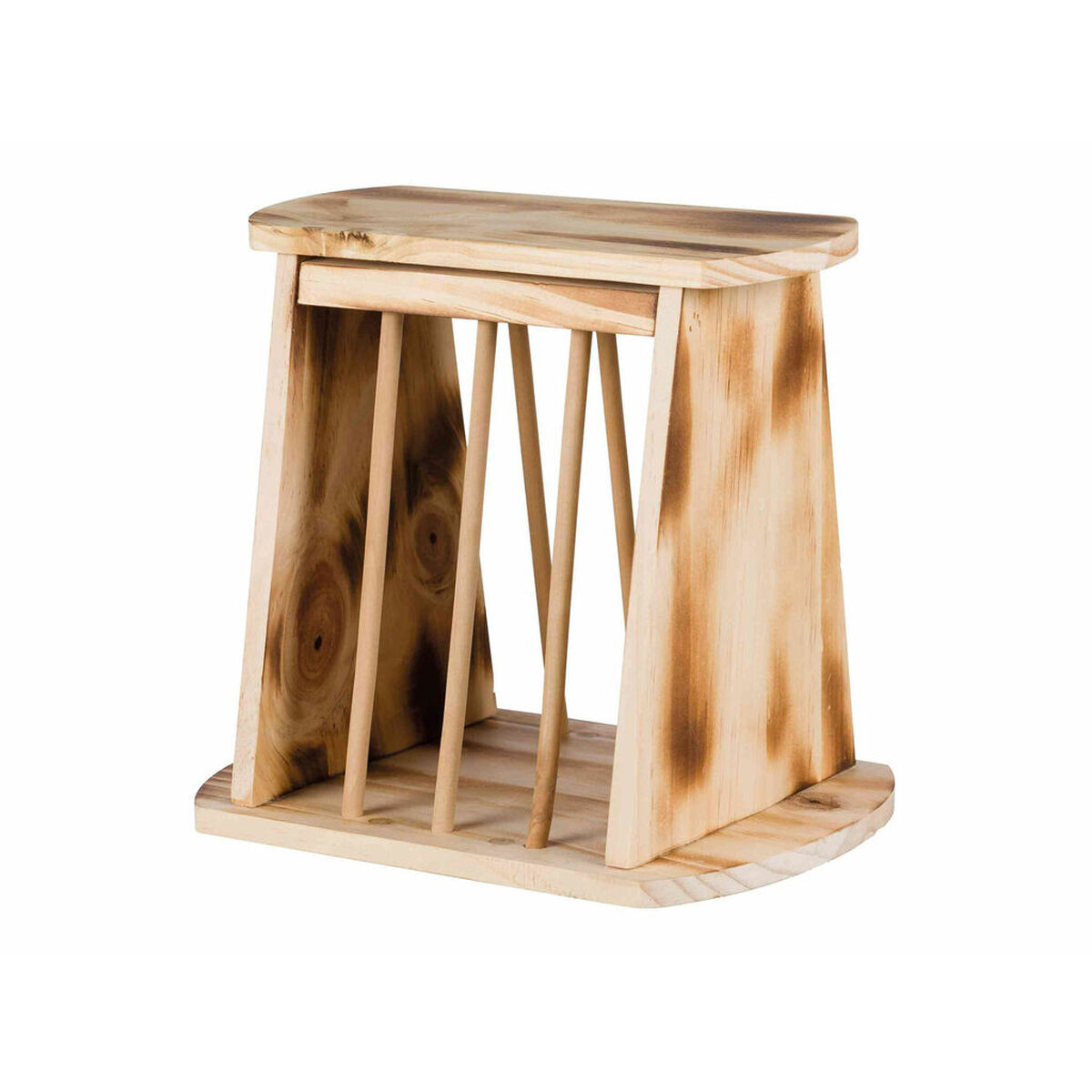 Comedouro para animais de estimação Trixie Madeira 25 X 22 X 18 CM Castanho