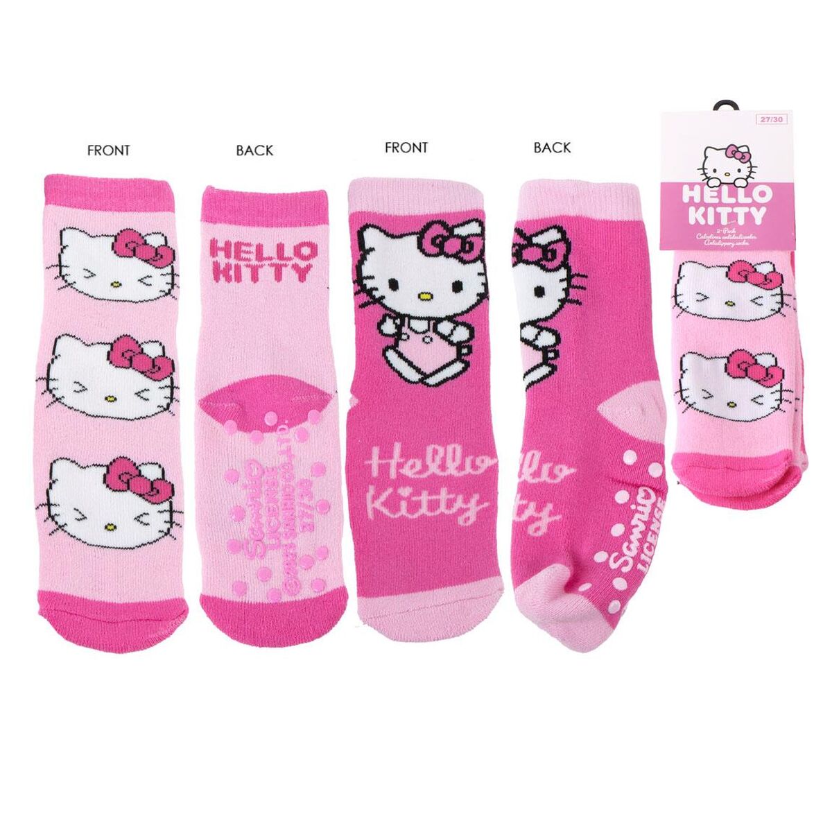 Meias Antiderrapantes Hello Kitty